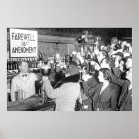 Prohibition, Black and White, Vintage Bar Decor Poster for Sale by  modernretro