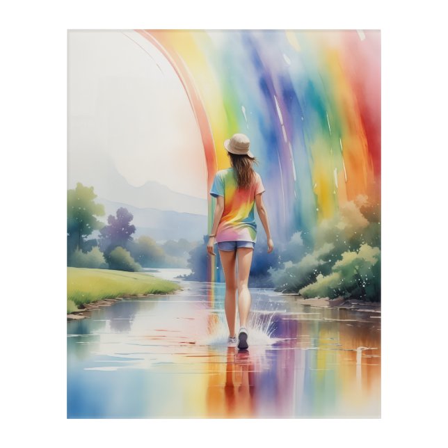 End of the Rainbow Acrylic Print (Front)