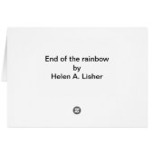 End of the rainbow cards (Back Horizontal)