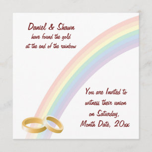 End of the Rainbow Invitation