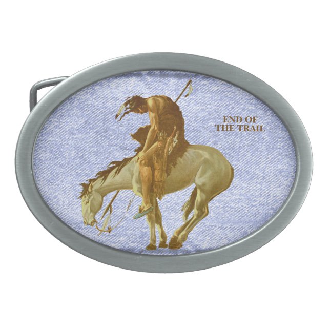 END OF THE TRAIL BELT BUCKLE (Front)