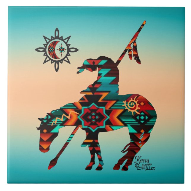 End Of The Trail  Ceramic Tile (Front)