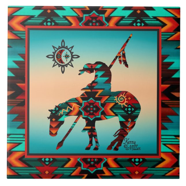 End Of The Trail CERAMIC TILE (Front)