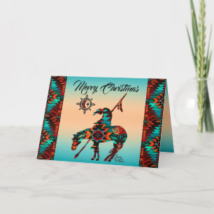 End Of The Trail Folded Holiday Card