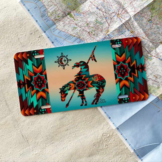 End Of The Trail License Plate (In Situ)