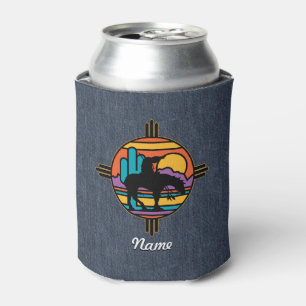 End of the Trail Native American Indian Can Cooler