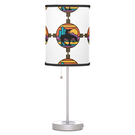 End of the Trail Native American Indian Table Lamp (Right)