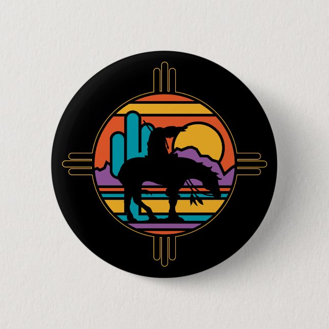End of the Trail Pinback Button (Front)