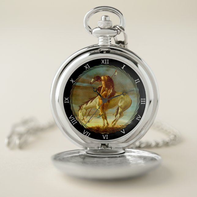 END OF THE TRAIL POCKET WATCH (Inside)