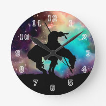 End of the Trail Silhouette Wall Clock