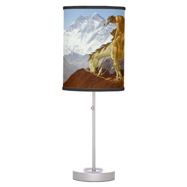 END OF THE TRAIL TABLE LAMP (Front)