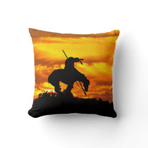 End of the Trail Throw Pillow