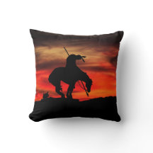End of the Trail Throw Pillow