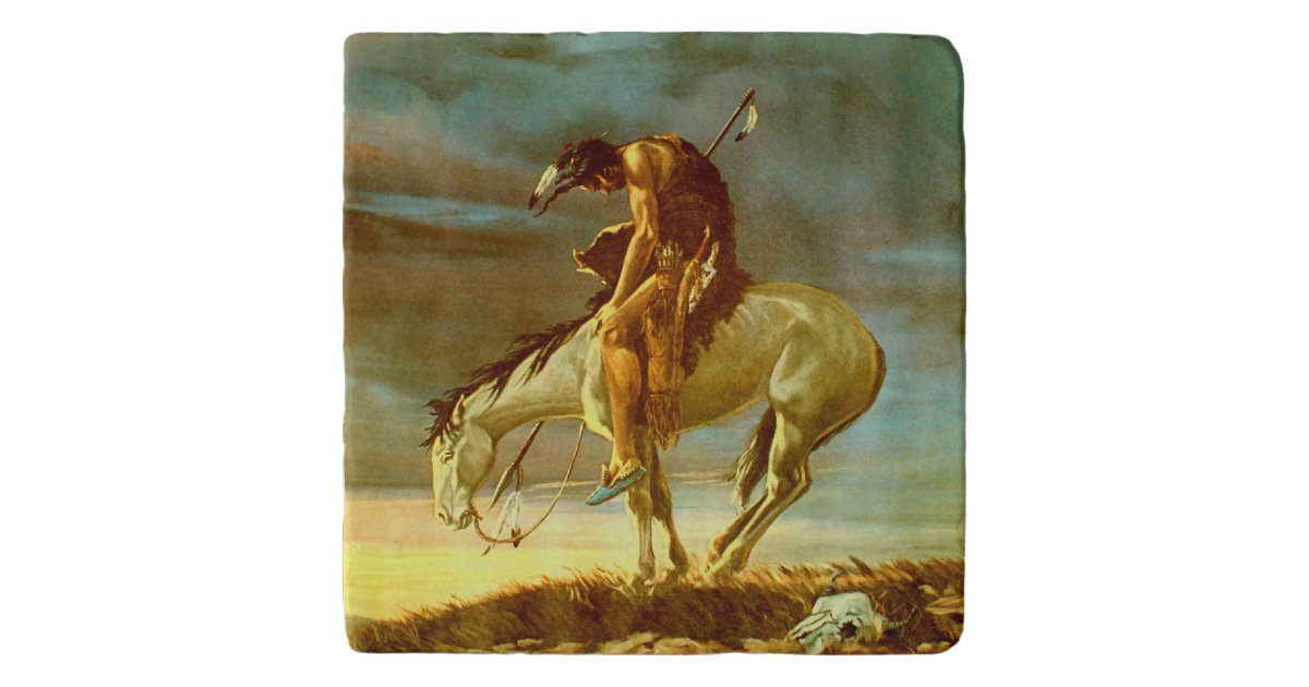 End Of The Trail Trivet Zazzle