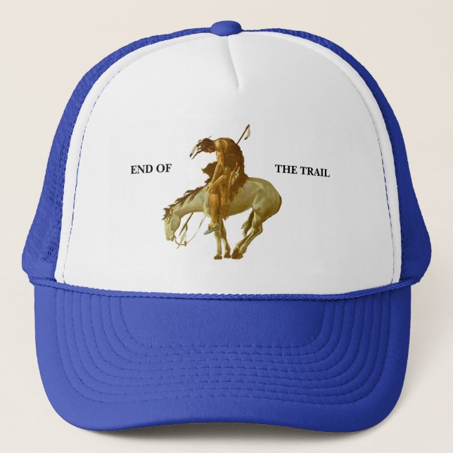 END OF THE TRAIL TRUCKER HAT (Front)