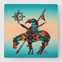 End Of The Trail Wall Clock