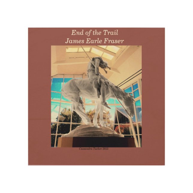 End of the Trail Wood Wall Decor (Front)