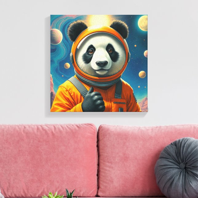 END OF THE WORLDS-GIANT PANDA 3 CANVAS PRINT (Insitu(LivingRoom))
