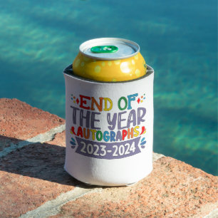 End Of The Year Autographs 2024 Last Day Of School Can Cooler