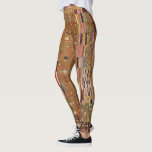 End of Wall, Stoclet Frieze by Gustav Klimt Leggings<br><div class="desc">End of Wall, Stoclet Frieze (1905-1911) by Gustav Klimt is a vintage Art Nouveau painting featuring a mosaic geometric pattern in gold tones. The Stoclet Frieze is a series of Symbolism panels and Gustav Klimt's last great mural work. They were painted in the dining room of the Palais Stoclet in...</div>