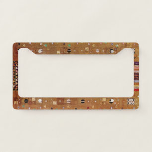 End of Wall, Stoclet Frieze by Gustav Klimt License Plate Frame