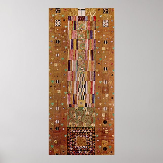 End of Wall, Stoclet Frieze by Gustav Klimt Poster (Front)