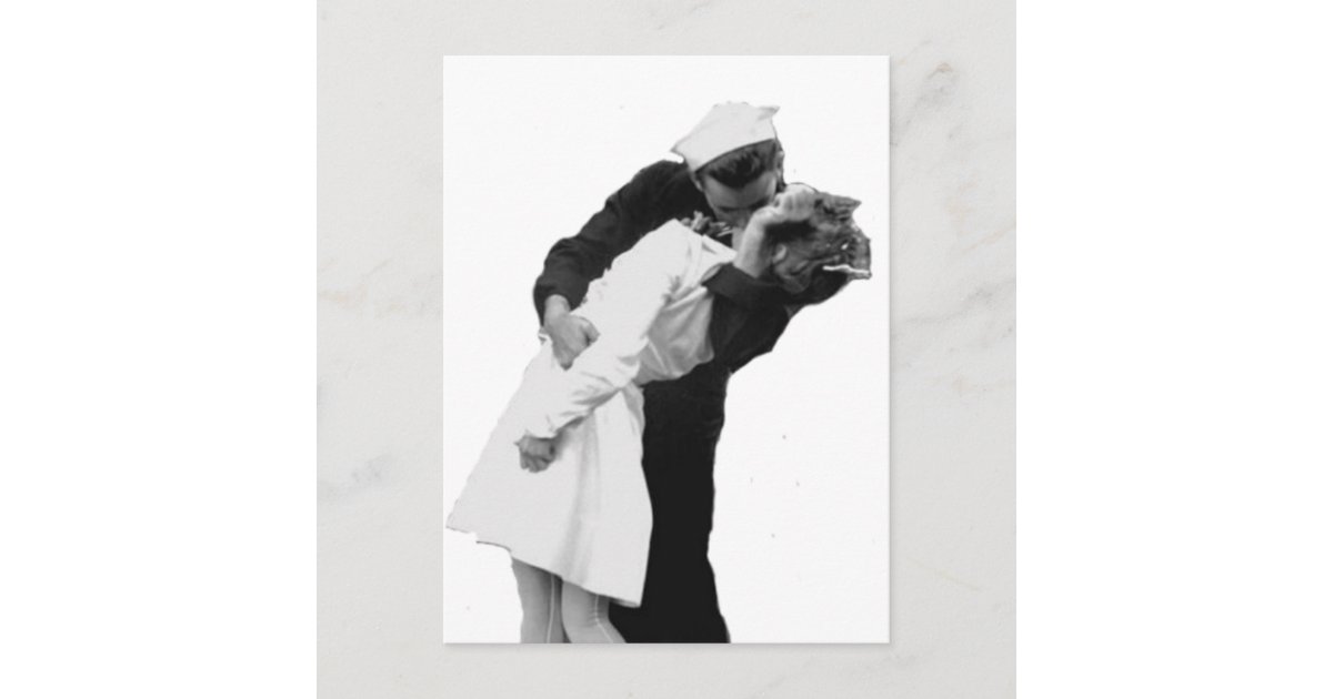 End of War Kiss Postcard | Zazzle