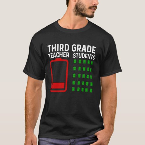 End Of Year Teacher  3rd Grade Goodbye Teacher Bat T_Shirt