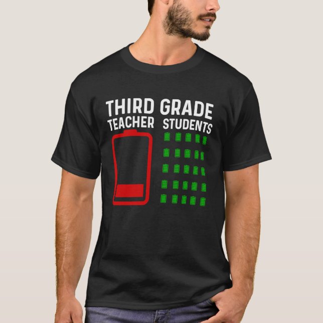 End Of Year Teacher  3rd Grade Goodbye Teacher Bat T-Shirt (Front)