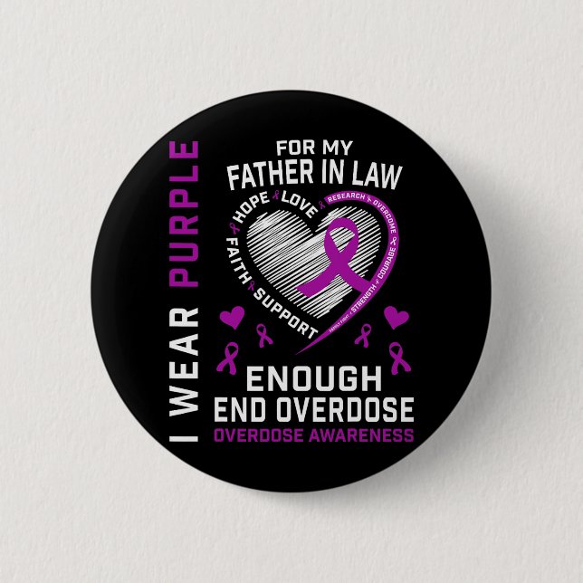 End Overdose Awareness Shirt Enough Purple For Fat Button (Front)