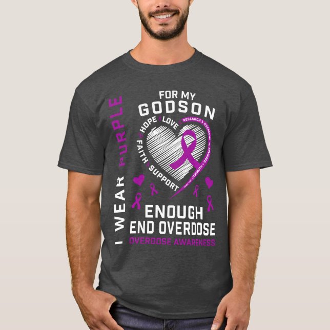 End Overdose Awareness Shirt Enough Purple For My  (Front)