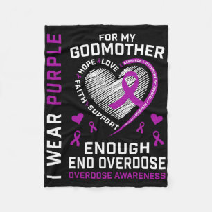 End Overdose Awareness Shirt Enough Purple For My Fleece Blanket