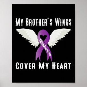 End Overdose My Brother's Wings Cover My Heart  Poster
