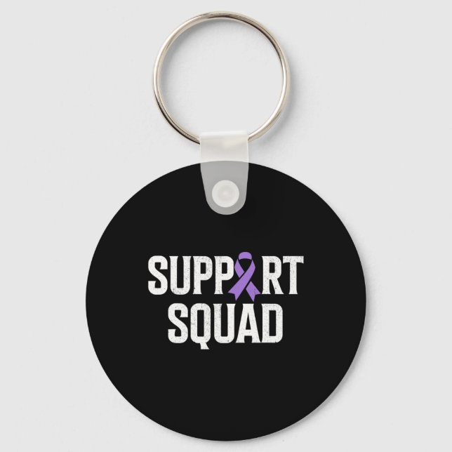 End Overdose Support Squad Overdose Awareness 1  Keychain (Front)