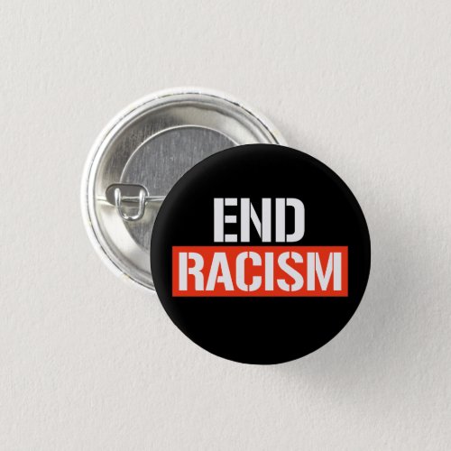 End Racism Classic Round Sticker Button