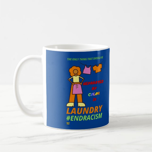 "END RACISM"     COFFEE MUG (Left)