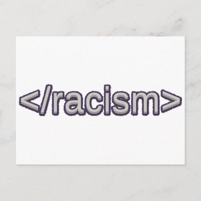 End Racism Postcard (Front)