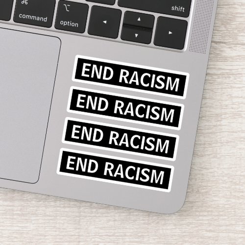 End racism sticker