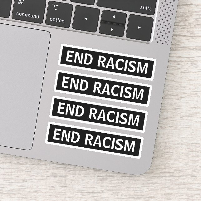 End racism sticker (Detail)