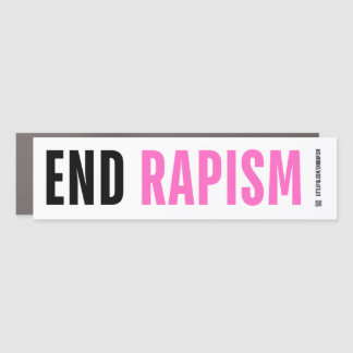 End Rapism Car Magnet