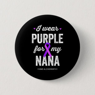 End shirt wear purple for nana alzheimers button