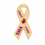 END-SMA-pin Statuette<br><div class="desc">stand up sculpture sma awareness ribbon pin</div>