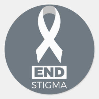 End Stigma for Lung Cancer Classic Round Sticker