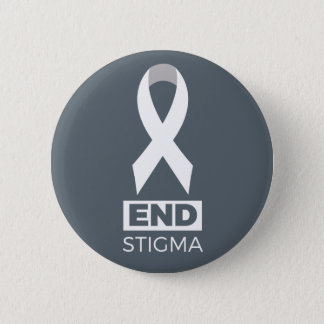 End Stigma for Lung Cancer Pin. Pinback Button