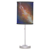 End Table Lamp, Galaxy, Space, red, Blue, Purple Table Lamp (Front)