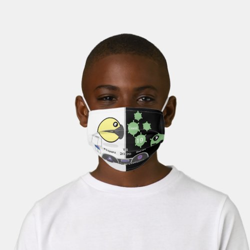 End the Covid Games  2020 Social Distance Emojis Kids Cloth Face Mask