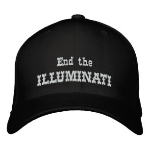 End the illuminati embroidered baseball cap