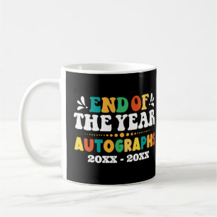 End The Of The Year Autographs Personalized Coffee Mug