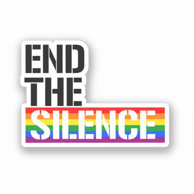 End the Silence Sticker (Front)