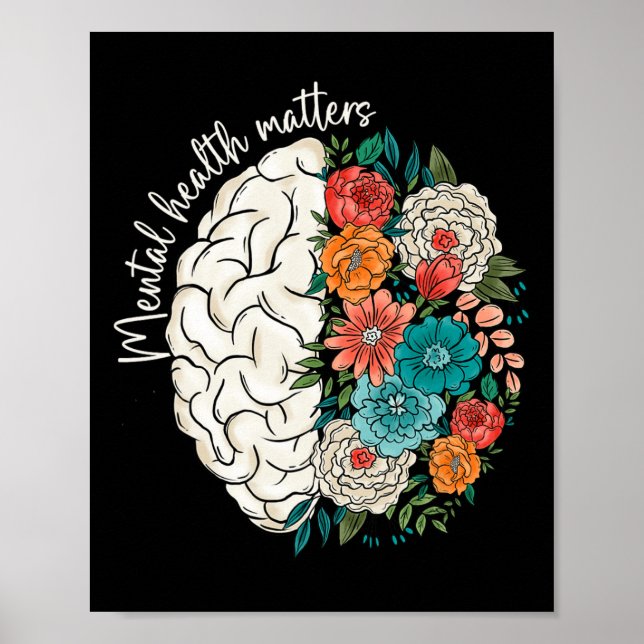 End The Stigma Groovy Mental Health Problems Menta Poster (Front)